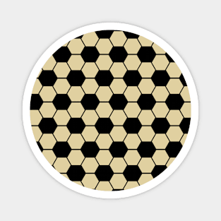 Football / Soccer Ball Texture on Beige Background Magnet